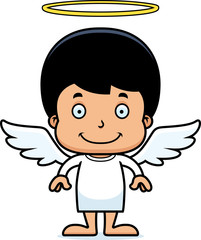 Cartoon Smiling Angel Boy