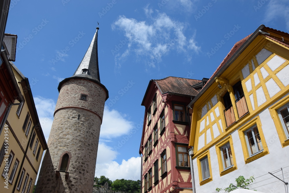 Wall mural Maintorturm in Karlstadt