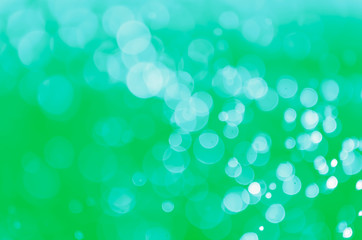 bokeh background  with design green