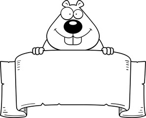 Cartoon Beaver Banner