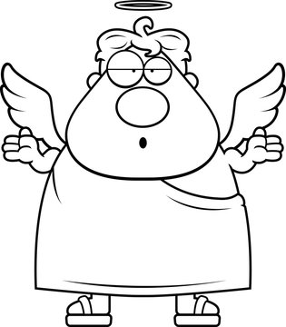 recommend clip art: Cartoon Angel Confused