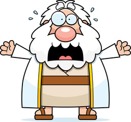 Scared Cartoon Moses