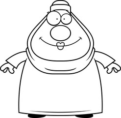 Smiling Cartoon Muslim