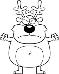 Angry Cartoon Reindeer