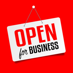 Open for business