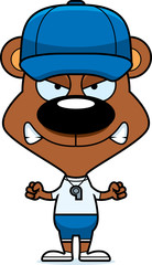 Cartoon Angry Coach Bear