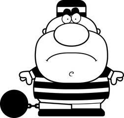 Cartoon Angry Prisoner