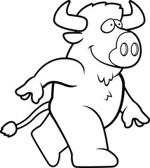 Buffalo Walking
