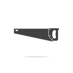 Hand saw icon vector