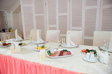 wedding banquet in a restaurant