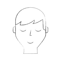 Sleeping man avatar icon
