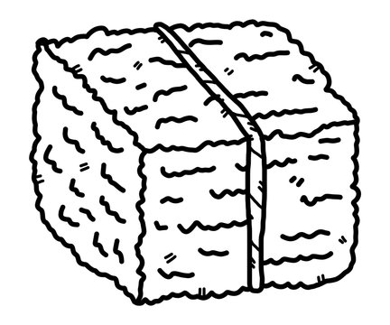 bundle of hay / cartoon vector and illustration, black and white, hand drawn, sketch style, isolated on white background. Stock Vector | Adobe Stock bundle of hay / cartoon vector and illustration, black and white, hand drawn, sketch style, isolated on white background. Stock Vector | Adobe Stock