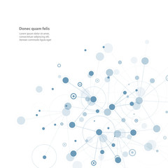 Connection science molecule background