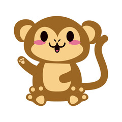 cute animal cartoon icon image