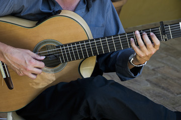 Acoustic Guitar being played