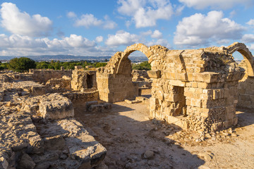 Saranda Kolones, Byzantine castle at Kato Paphos - Archaeological Park, Paphos Cyprus