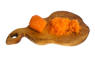 Carrots on a white background