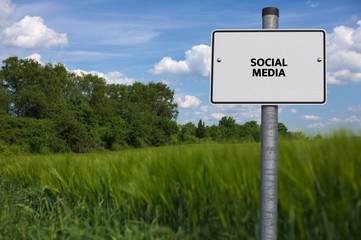 SOCIAL MEDIA - image with words associated with the topic SOCIAL MEDIA, word, image, illustration