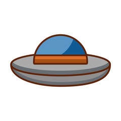 ufo flying isolated icon