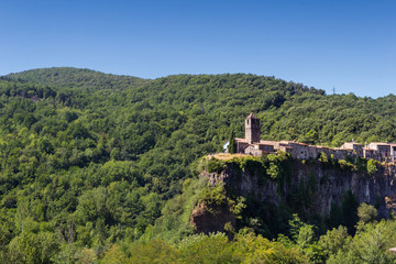 Fototapeta na wymiar The Castellfollit de la roca, Spain