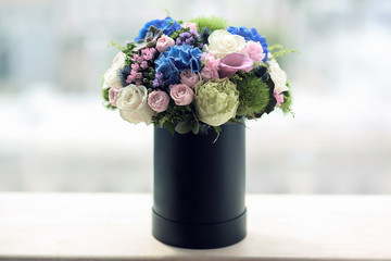 mixed bouquet of different flowers