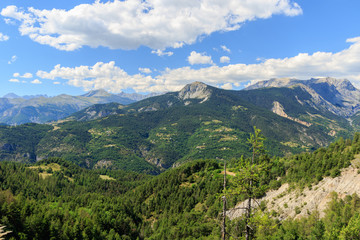 Fototapeta premium A view across the Alpes-de-Haute-Provence, France