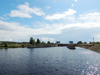 Fototapeta premium White Sea-Baltic Canal, Gateway number two. Povenets, Karelia