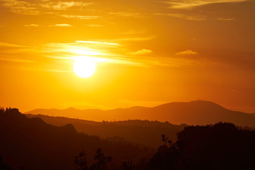 beautiful Tuscan sunset