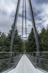 Bridge in the high mountains