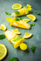 Summer dessert with lemon
