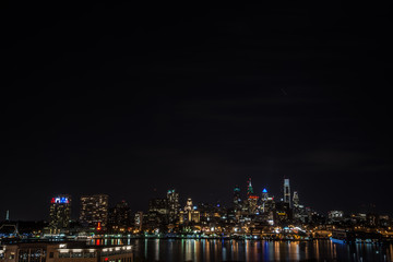 Philadelphia Skyline Night time