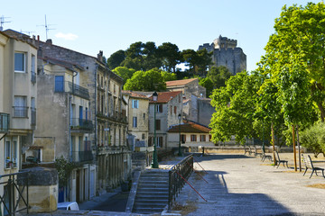View on medieval castle of Tarascon, France