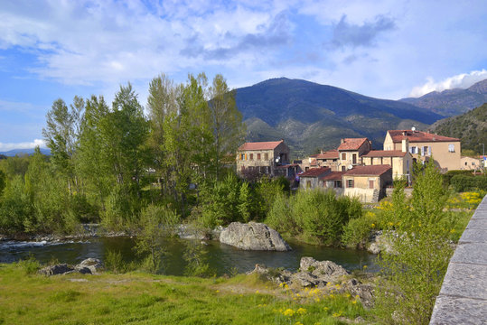 View on Ponte Leccia, Corsica, France