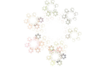 Abstract colorful fractal image with background