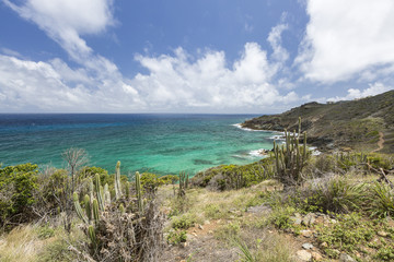 Fototapeta na wymiar Beautiful Caribbean Beaches from Saint Martin, Sint Maarten Caribbean