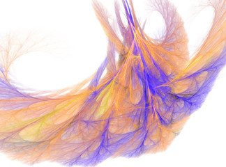 Abstract colorful fractal image with background