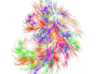 Abstract colorful fractal image with background