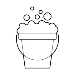 laundry bucket with foam