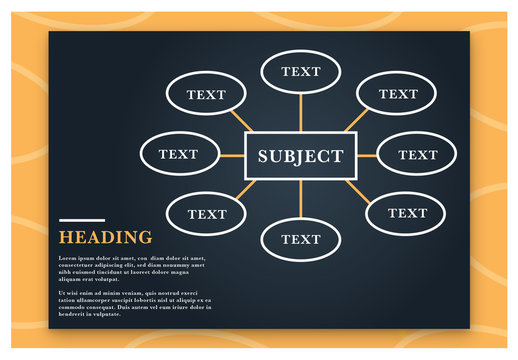 Black and White Mind Map Layout 1