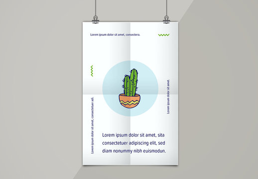 Illustrated Quotation Poster Layout 3