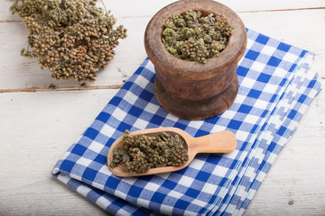 Dried oregano herb