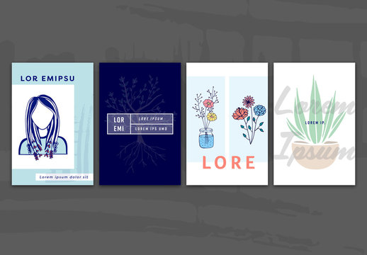 Illustrated Social Media Post Layout 3