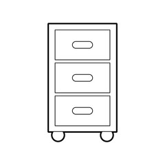 Clothes drawers isolated icon