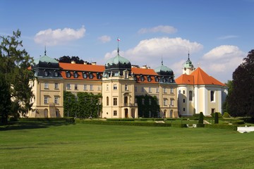 Fototapeta na wymiar Baroque Castle Lany, summer residence of President of Czech Republic