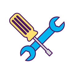 wrench and screwdriver icon