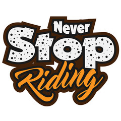 never stop ridong