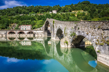 Fototapeta na wymiar Ponte della Maddalena #3, Toscany, Italy