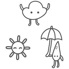 Weather characters collection