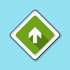 Ahead Up Arrow sign illustration