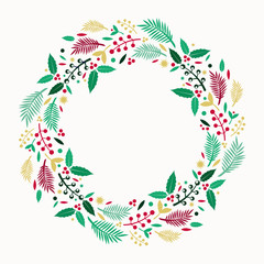 Christmas wreath decoration